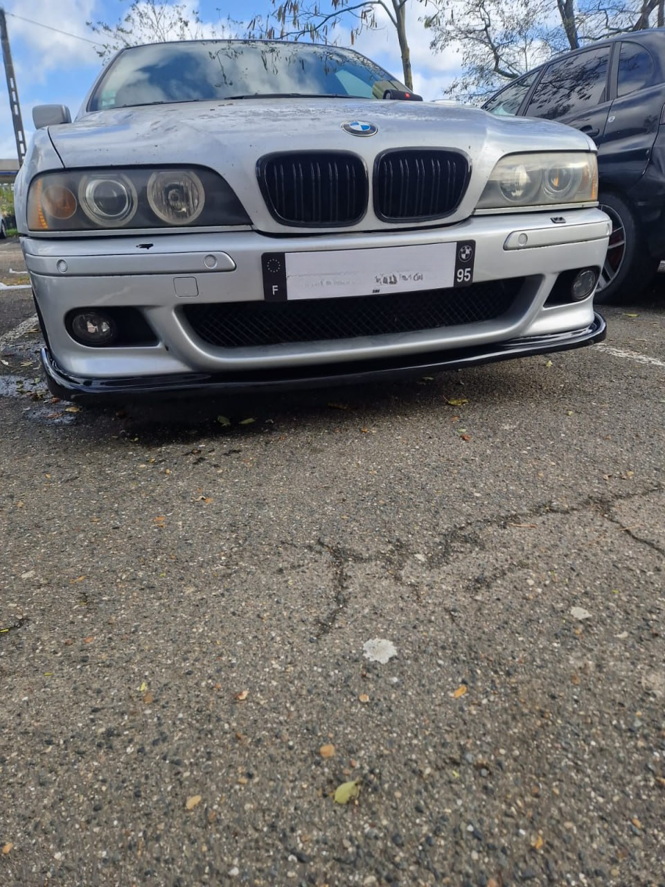 SPLITTER ADATTO PER BMW M5 E39 1995-2003 M M-TECH LOOK NERO LUCIDO