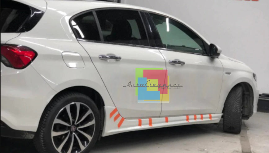 SKIRTS SUITABLE FOR FIAT TIPO HB SW SEDAN 2015+ RAW LOOK SPORT DESIGN 