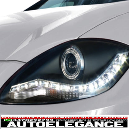 Dayline headlights suitable for Seat Leon 09+ black 