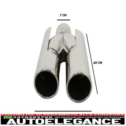 rear bumper suitable for bmw 5 series e39 (1995-2003) double outlet m5 design with pdc and exhaust tips