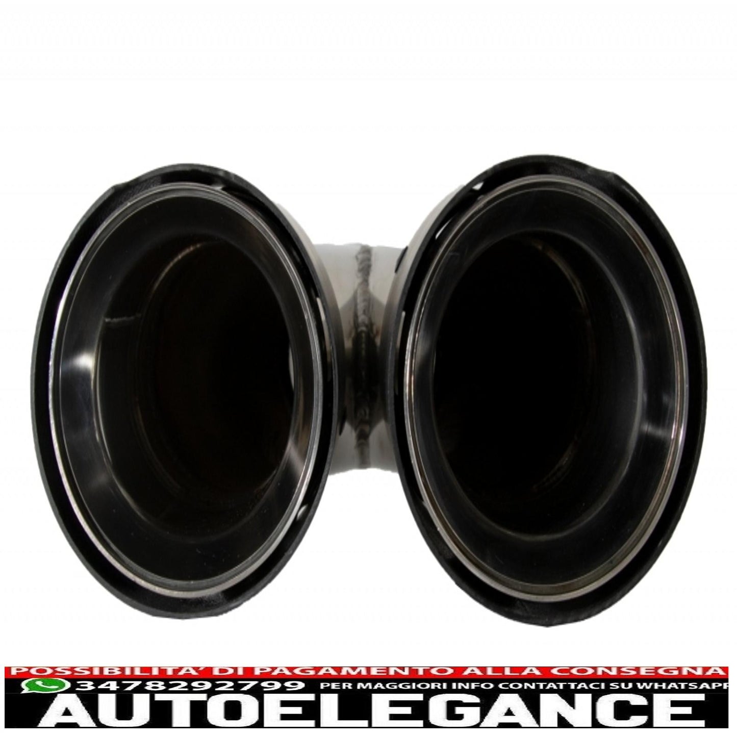 diffusore d'aria a doppia uscita con terminali di scarico dual twin adatto per bmw serie 5 f10 f11 (2011-2017) design m-performance