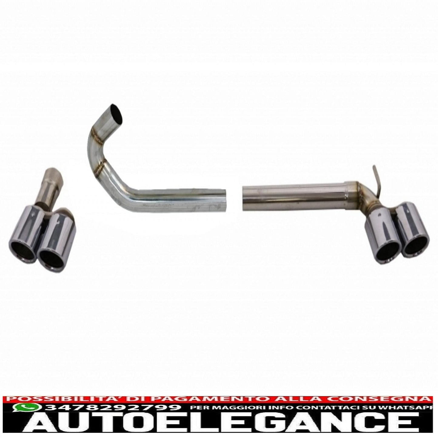 Complete body kit with dual exhaust tips and dual exhaust tips suitable for BMW 3 Series F30 (2011-2019) M-Performance design