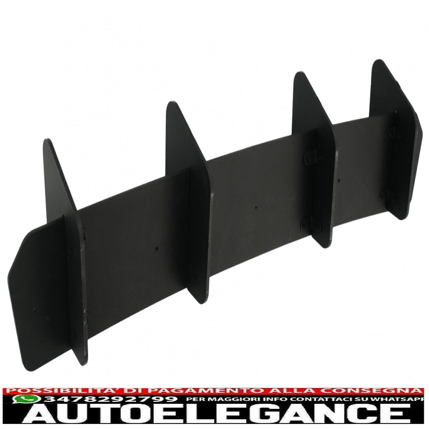 Splitter estensione paraurti posteriore per diffusore adatto a vw golf 7.5 facelift gti (2017-2020) nero