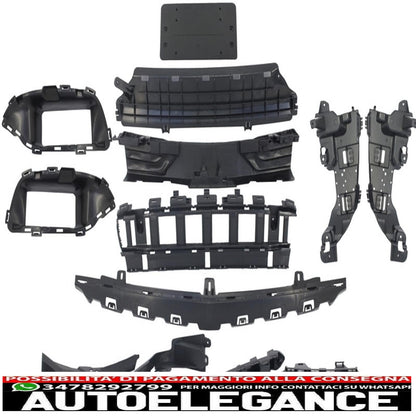 kit carrozzeria completo adatto per mercedes classe c w205 berlina (2014-2018) con griglia anteriore c63 a-design