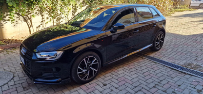 MINIGONNE ADATTE PER AUDI A3 8V LOOK SPORTIVO DESIGN NERO LUCIDO
