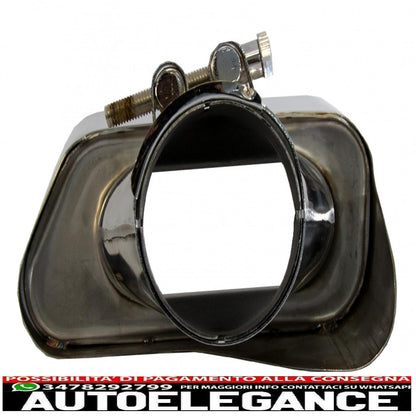 Exhaust muffler tips suitable for bmw 5 series sedan touring f10 f11 f18 550i v8 lci square design 