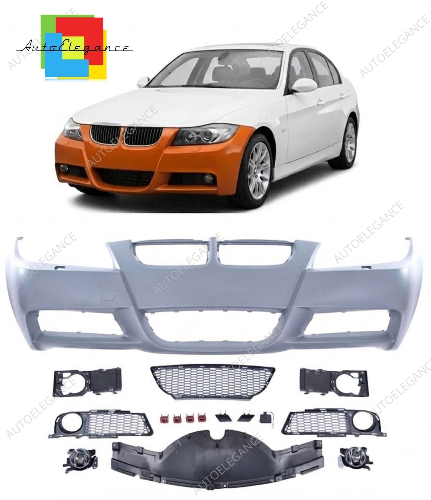 SPLITTER SUITABLE FOR VW GOLF 8 GTI GTD RLINE LOOK GLOSSY BLACK SPORTY DESIGN 
