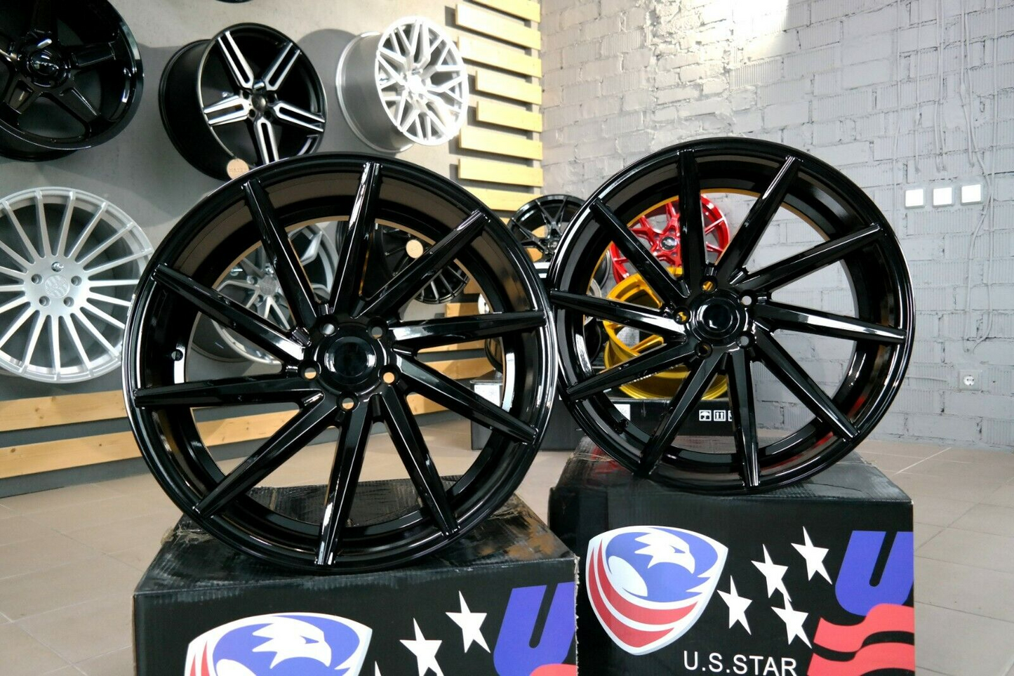 ADATTO per BMW 3 E46 E90 Lega Concavo Cerchi 18 inch 5x120 Nero cvt Stile Ruote