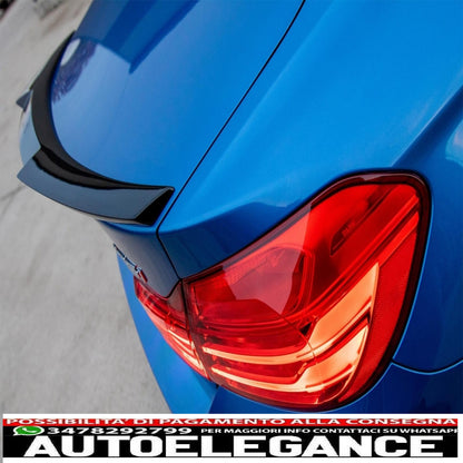 trunk spoiler suitable for bmw 4 series coupe f32 (2013-up) m4 csl design matt black