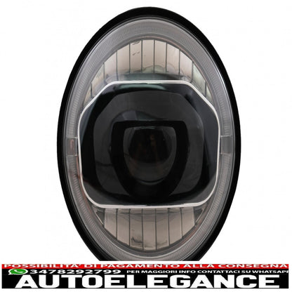 7 Inch Cree LED Headlights Drl Angel Eye Amber Fit For Jeep Wrangler JK (2007-2017) Conversion To 2018+ Model
