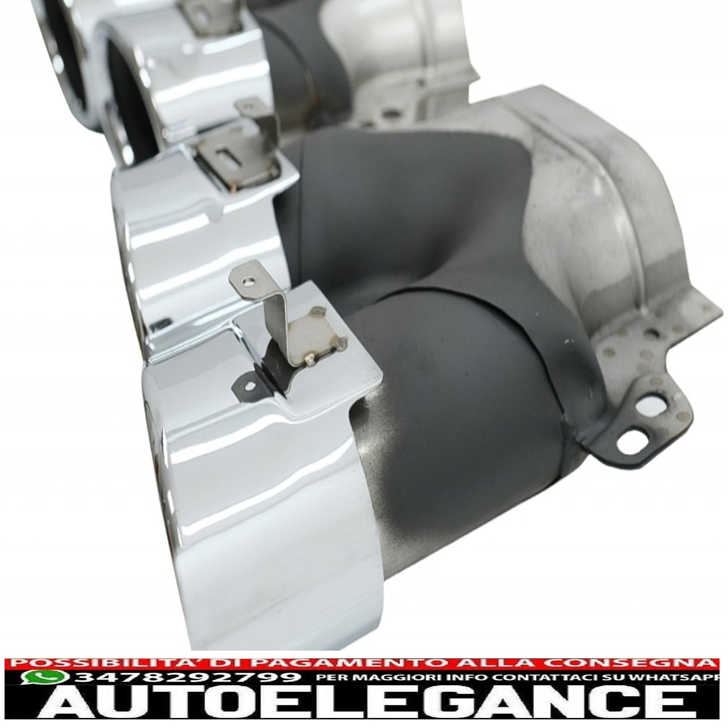 central grille with diffuser and exhaust tips suitable for mercedes cls class c257 (2018-up) gtr cls53 only design rear bumper amg line