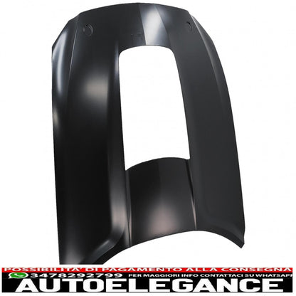 cofano cofano con prese d'aria adatto per ford mustang mk6 vi sesta generazione (2015-2017) design gt 500 AUTOELEGANCERICAMBI