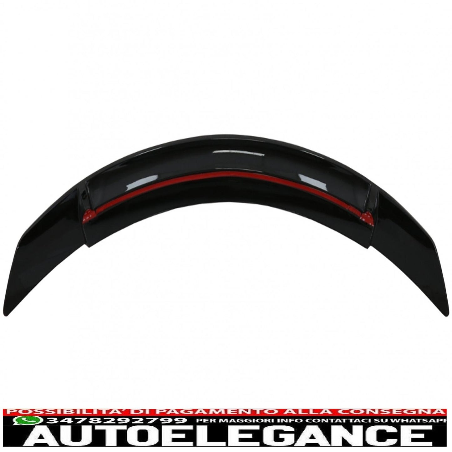 trunk spoiler suitable for mercedes c-class w205 (2014-2020) gts-design piano black