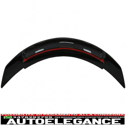 trunk spoiler suitable for mercedes c-class w205 (2014-2020) gts-design piano black