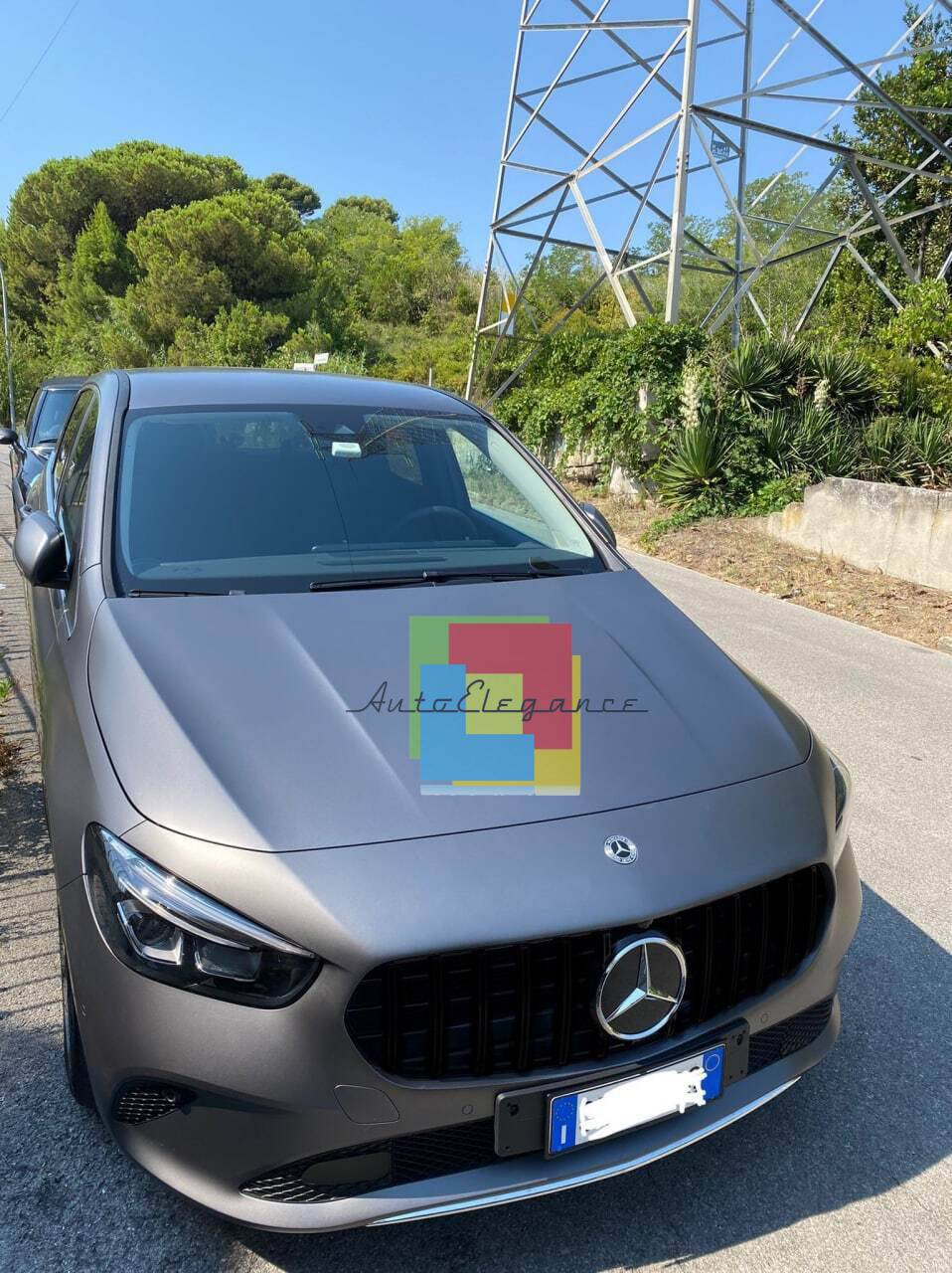 GRILLE SUITABLE FOR MERCEDES B CLASS W247 STANDARD BLACK WITH CHAMBER 