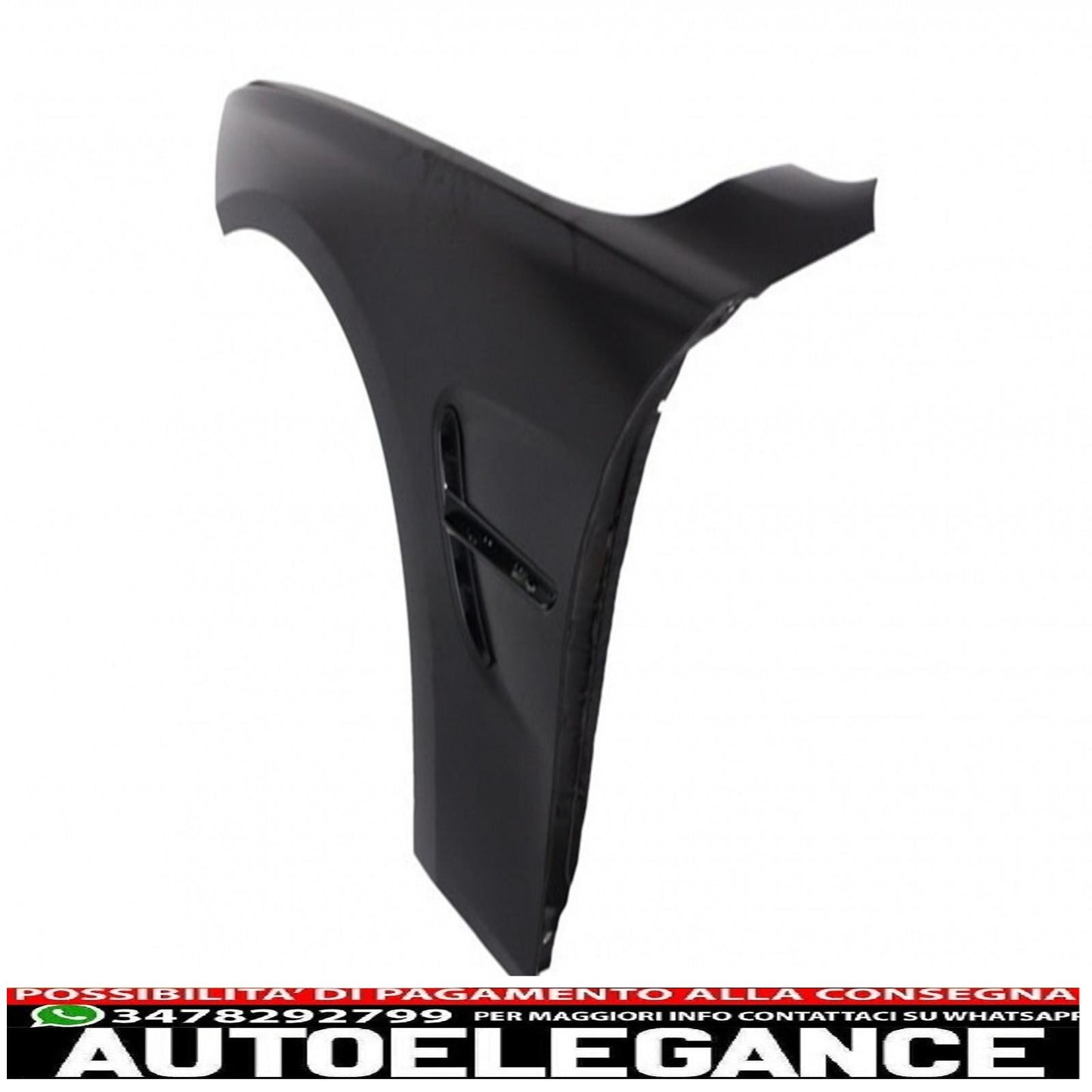 cofano cofano con parafanghi anteriori nero adatto a bmw serie 3 f30 f31 (2011-2019) m3 gts look AUTOELEGANCERICAMBI