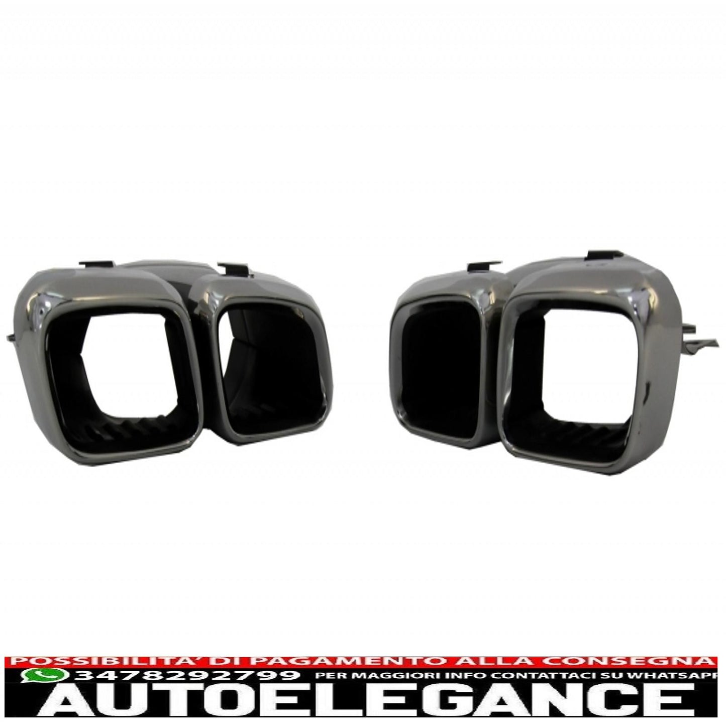 Diffusore mantovana per paraurti con alette paraurti posteriore adatto per mercedes classe c c205 a205 coupe cabriolet (2014-2019) restyling c63s design