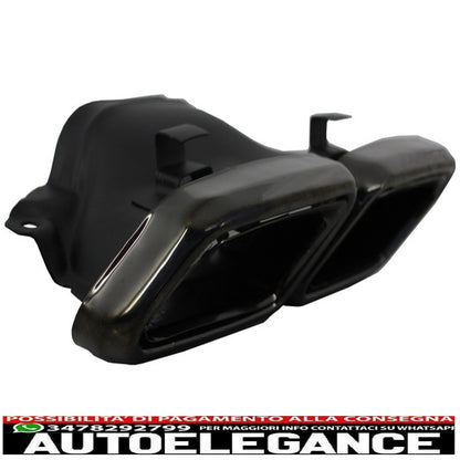 body kit suitable for mercedes e-class w212 restyling (2013-2016) with black exhaust tips e63 piano black design
