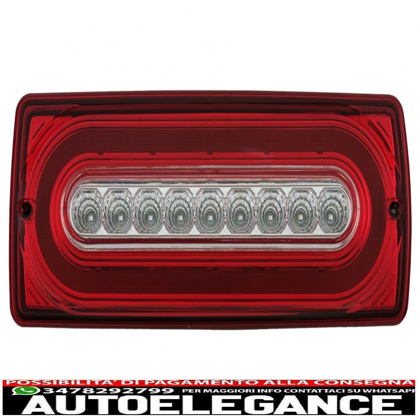 Full LED rear lights suitable for Mercedes G-Class W463 (1989-2015) transparent red