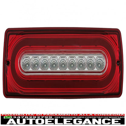 Full LED rear lights suitable for Mercedes G-Class W463 (1989-2015) transparent red