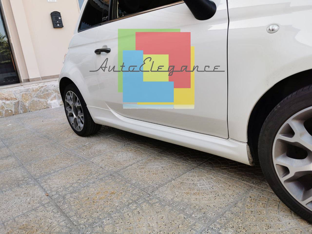 MINIGONNE ADATTE PER FIAT 500 LOOK SPORT GREZZE DESIGN SPORTIVO