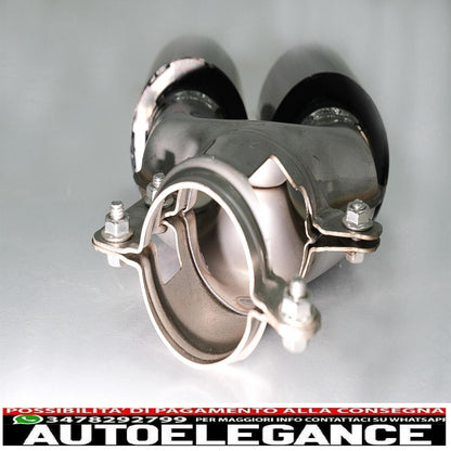 Punte marmitta di scarico adatte per bmw serie 5 g30 g31 g38 (2016-2020) serie 6 g32 (2016-2020) 540i design nero
