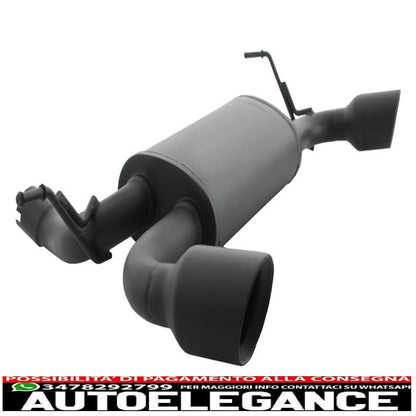 Metal Rear Bumper with Full Exhaust System Rear Axle Fit for Jeep Wrangler Rubicon JK (2007-2017) Dual Exhaust