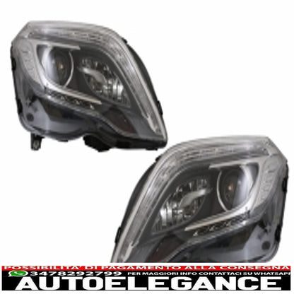 Complete conversion retrofit body kit suitable for mercedes glk x204 (2013-2015) restyling design with led drl headlights and led rear lights 