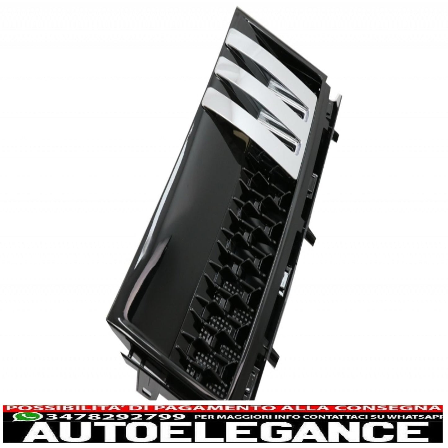 griglia centrale con prese d'aria laterali adatta per land rover vogue iii l322 (2010-2012) all black autobiography supercharged edition