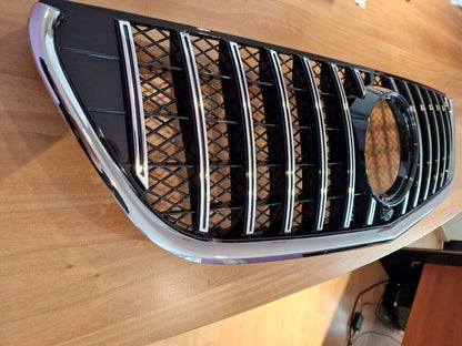 FRONT GRILLE FOR MERCEDES VITO W447 2014-2019 GT LOOK CHROME WITH MESH