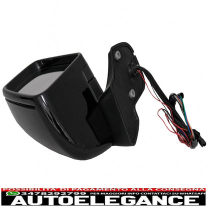 Complete mirror assembly suitable for mercedes g-class w463 (1989-2018) 2013 piano black design 