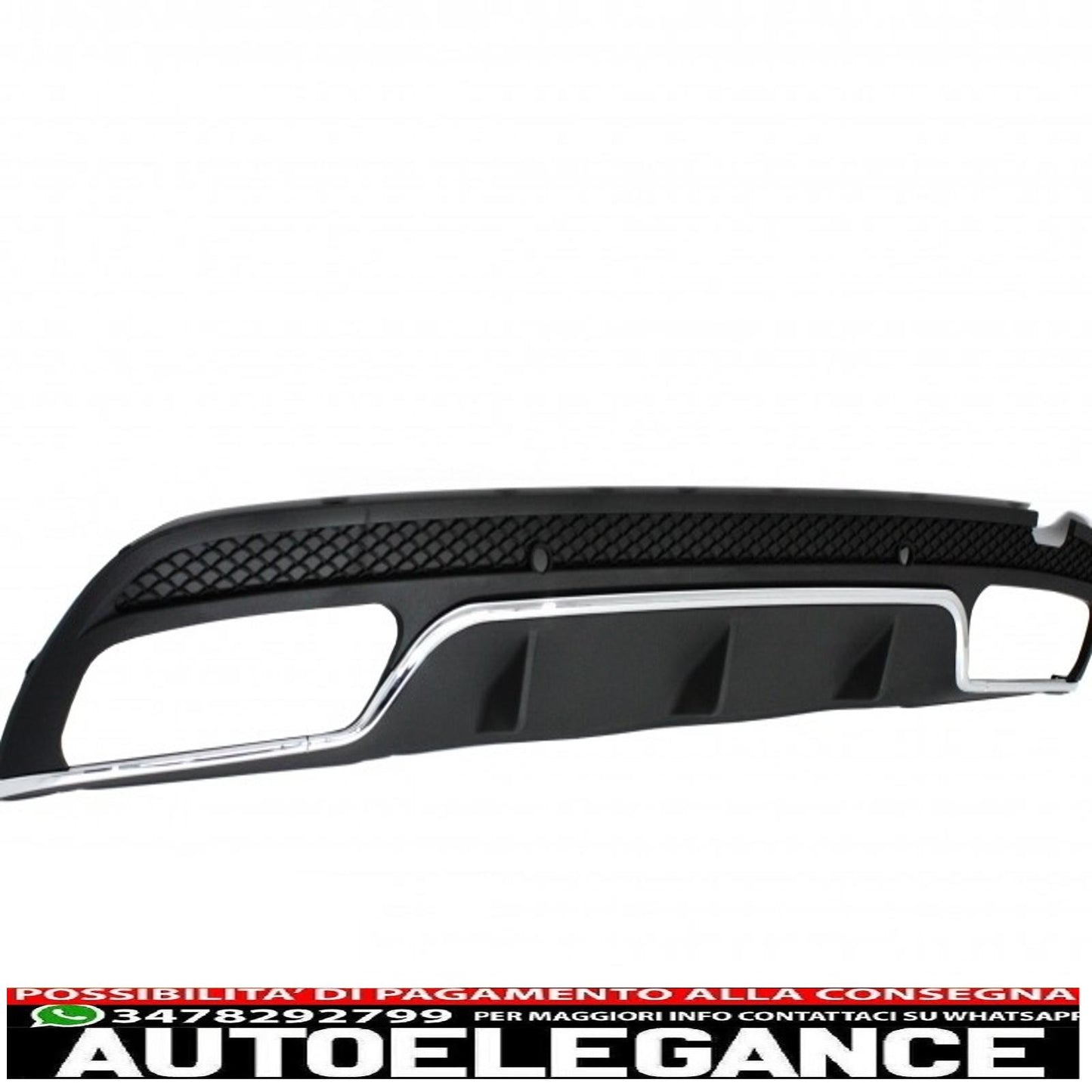 kit carrozzeria di conversione adatto per mercedes classe c w205 s205 (2014-2020) paraurti anteriore design c63 con diffusore posteriore e terminali di scarico