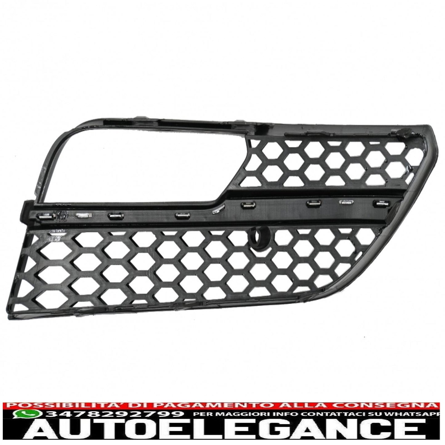 griglia anteriore senza badge con coperture per fendinebbia griglie laterali adatte per audi a3 8v (2012-2016) design rs3