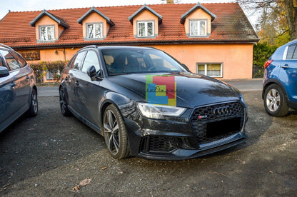 PARAURTI ANTERIORE ADATTO PER AUDI A3 8V 2017-2020 HATCHBACK LOOK RS3