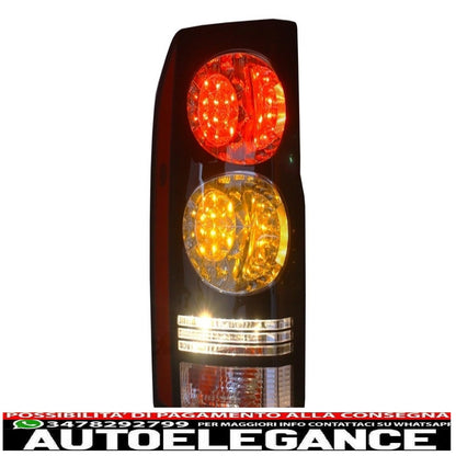 LED rear lights suitable for Land Rover Discovery III 3 and IV 4 (2004-2016) black conversion to restyling look