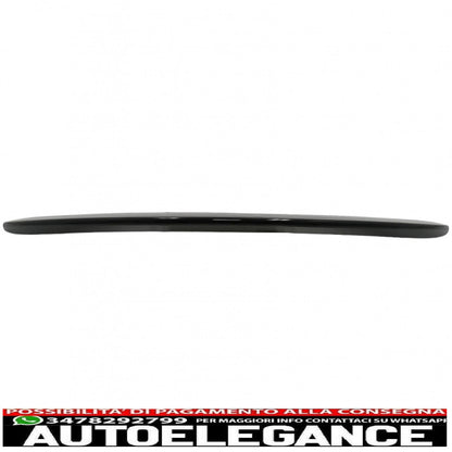 Front bumper with chrome grille and piano black trunk spoiler suitable for mercedes c class c205 (2014-2018) design c63
