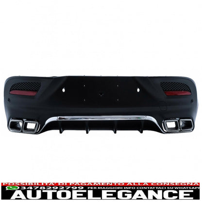 body kit suitable for mercedes gle coupe c292 sport line (2015-2019) with chrome muffler tips 