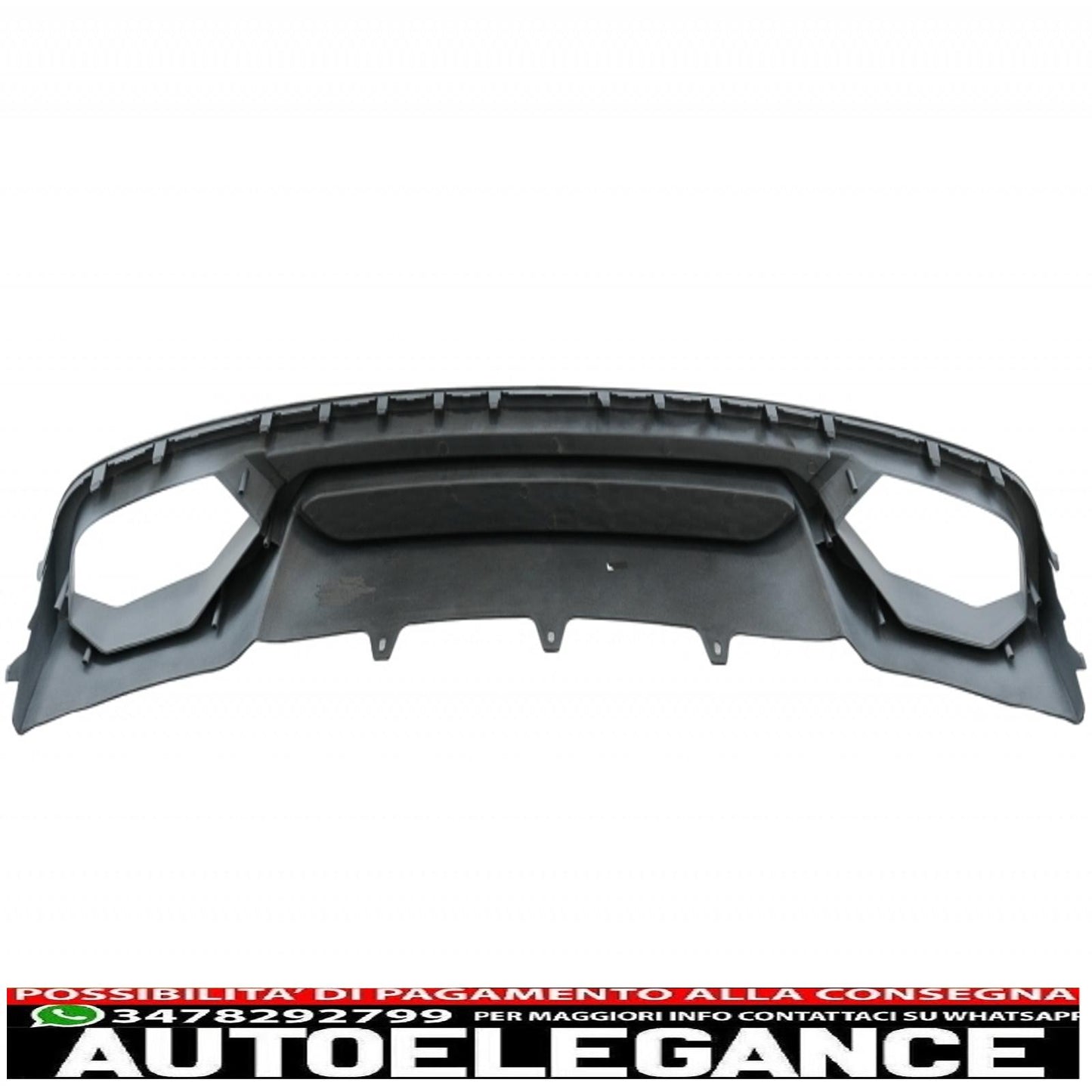 paraurti anteriore con diffusore posteriore e terminali di scarico adatti per audi a4 b8 berlina facelift (2012-2015) design rs4