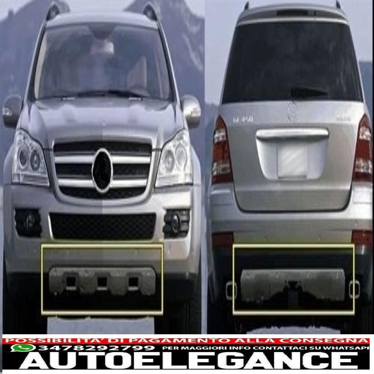 Off-road skid plates suitable for mercedes gl class x164 (2006-2009)
