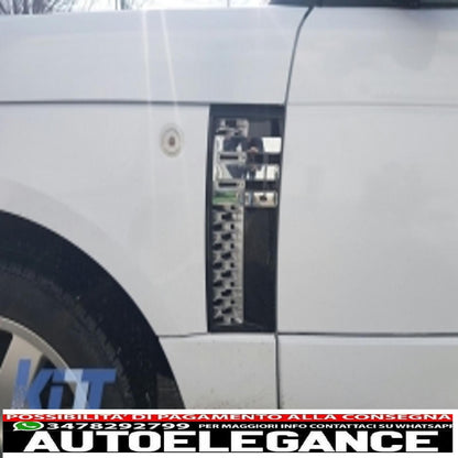 central grille and side vents assembly suitable for land rover vogue iii l322 (2002-2005) autobiography supercharged edition