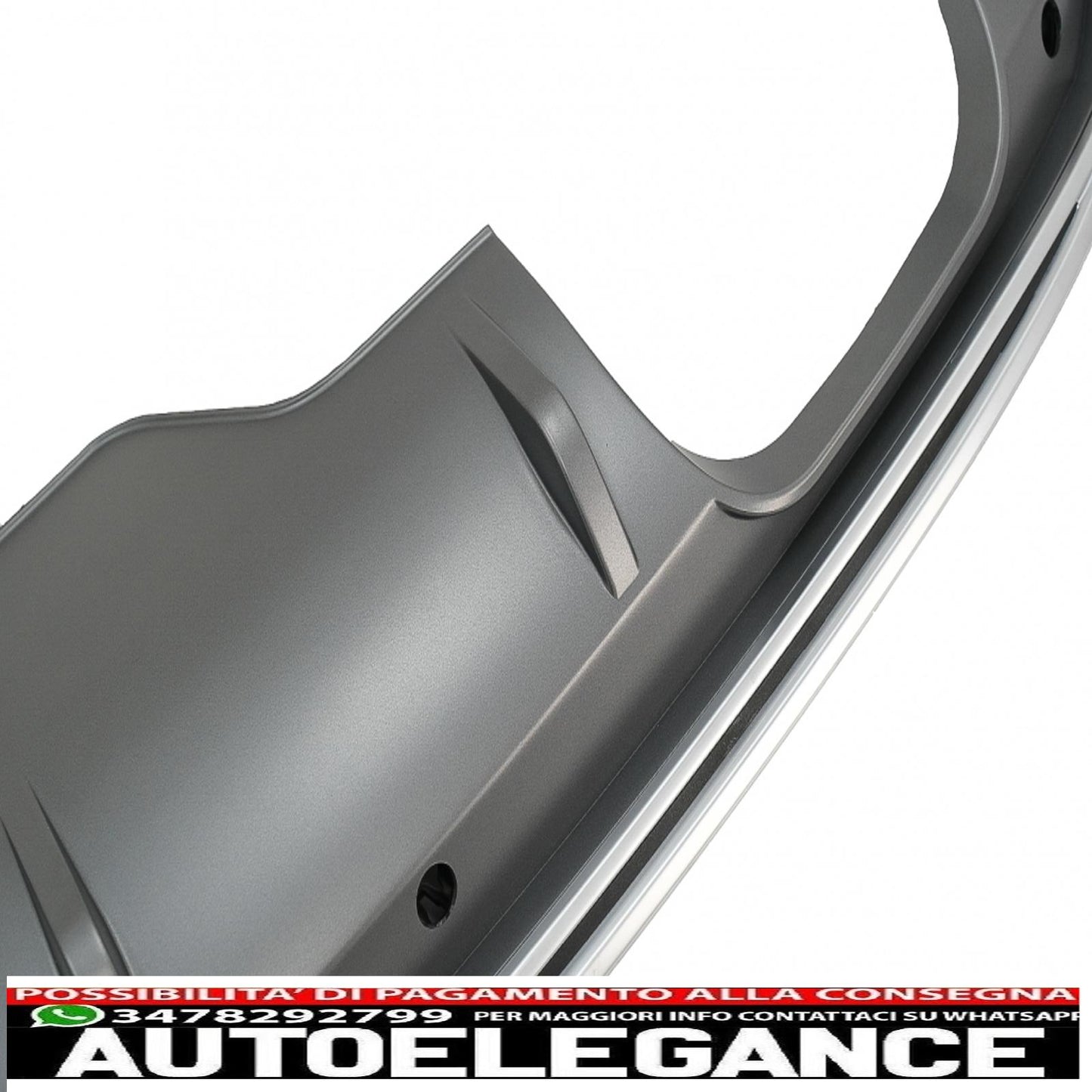 Diffusore mantovana paraurti posteriore adatto per audi q5 8r (2009-2016) grigio platino