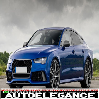front bumper suitable for audi a7 4g facelift (2015-2018) rs7 design with grille 
