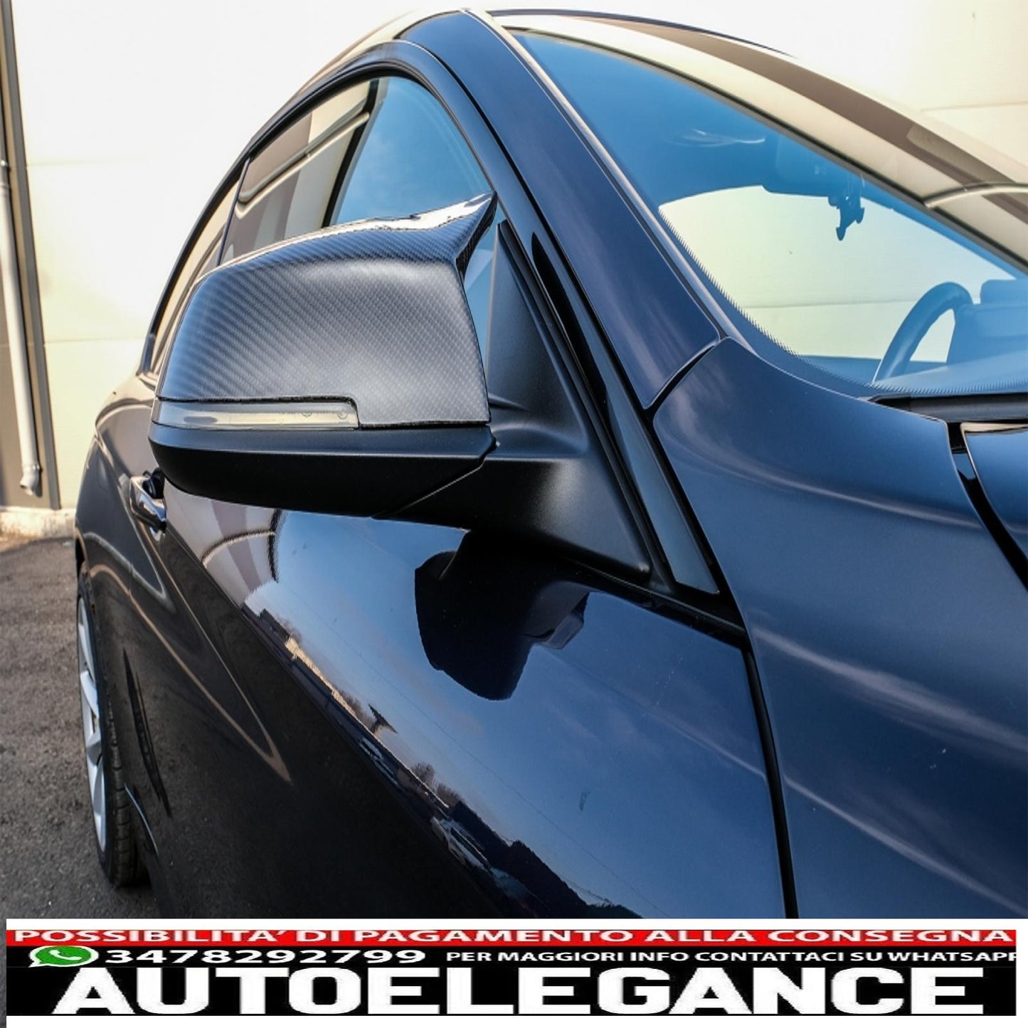 coperture specchietti adatte per bmw serie 1/2/3/4 in vera fibra di carbonio AUTOELEGANCERICAMBI