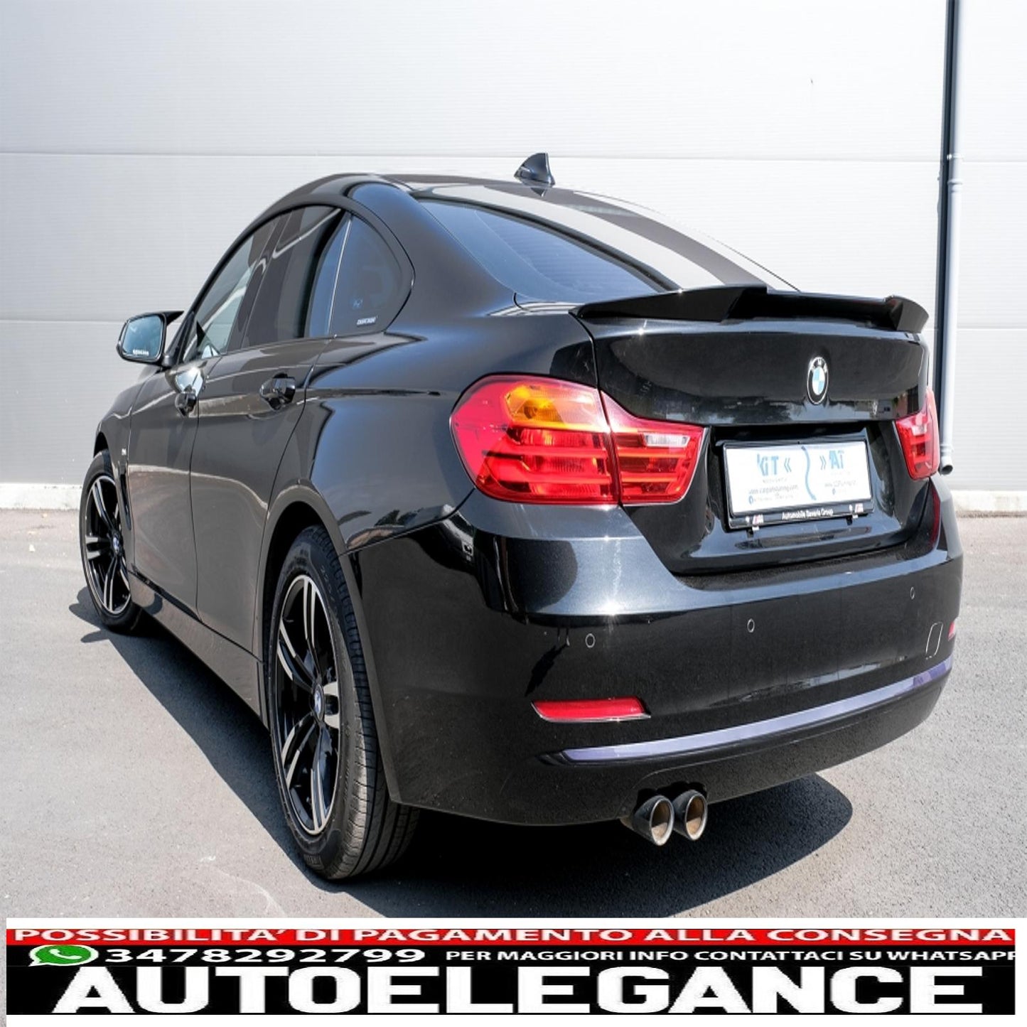 trunk spoiler suitable for bmw 4 series gran coupe f36 (2014-up) m4 csl design piano black 