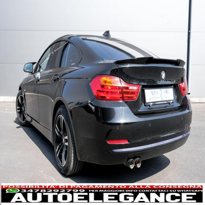 trunk spoiler suitable for bmw 4 series gran coupe f36 (2014-up) m4 csl design piano black 