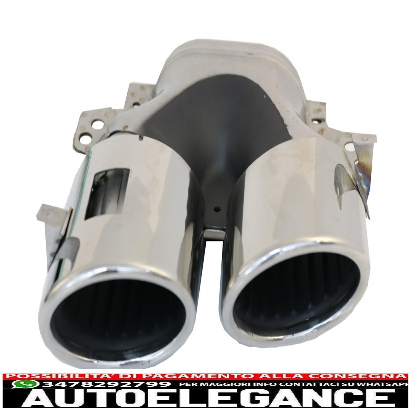 diffusore posteriore con terminali di scarico color argento adatti per mercedes gle w167 suv v167 sport line (2019-up) design gle53