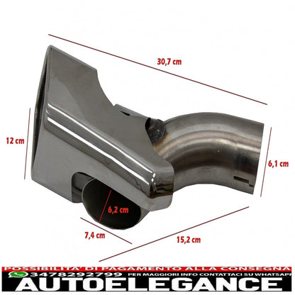 exhaust muffler tips suitable for range rover sport (2005-2013) l320 autobiography design suitable for diesel