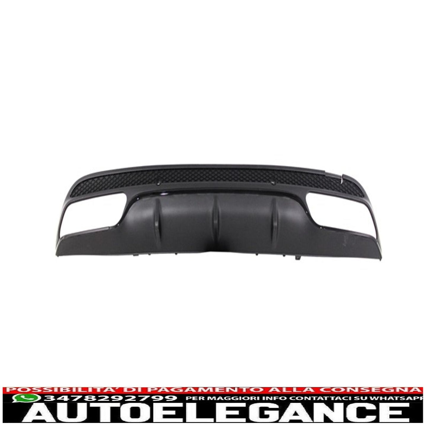 paraurti anteriore con diffusore posteriore e terminali di scarico pacchetto night black edition sport adatto per mercedes classe c w205 s205 (2014-2020) design c63