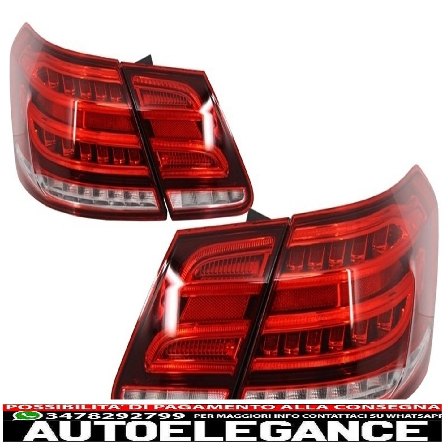 Rear bumper with black edition tailpipes and LED light bar rear lights suitable for mercedes w212 e class facelift (2009-2012) e63 design 