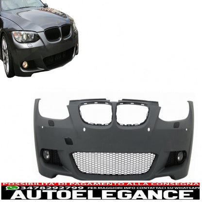 paraurti anteriore adatto per bmw serie 3 e92 e93 (2006-2009) non-lci coupe cabrio m-technik look